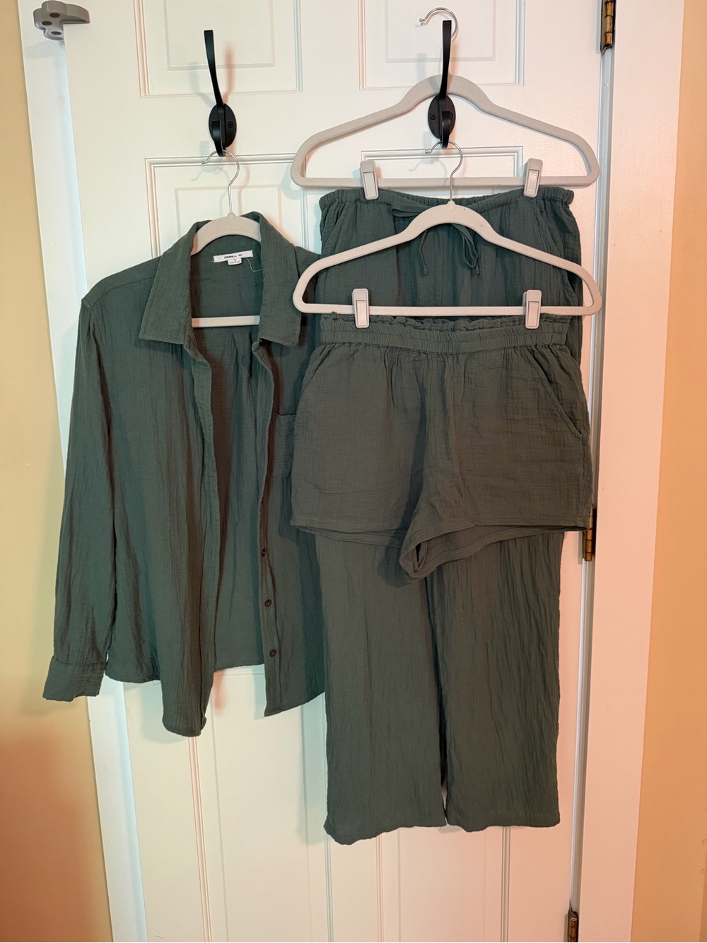 O'Neill Olive Green Crinkle Matching Set